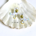 白くま人魚ピアス／イヤリング