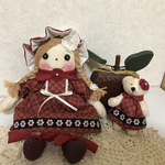 カントリードール（くまさんと一緒）赤チェック