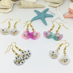 夏ピアスの人魚の宝箱貝殻 シェルピアス