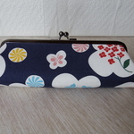 予約品 和柄花柄のペンケース(メガネケース)  