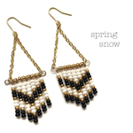 beads fringe earrings