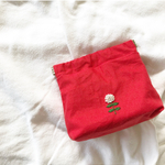 送料無料●刺繍のバネぽーち。