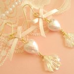 ♡シェル・ハート・リボンピアス♡