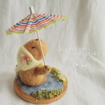 梅雨作品【雨上がりを待つカピバラさん♡】＊°