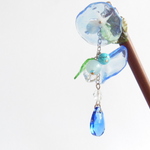 簪　あさがお(青紫)