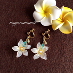 ∴Plumeria∵レジン∞イヤリング【772】