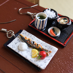 あゆちゃん様専用お取り置きページ　サンマの焼き魚定食ピアス