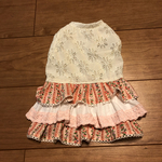 ピンクピンクの三段フリルワンピース