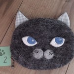 ブルーアイの猫さんポーチ②