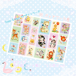 Teddy Ribbon * オリジナルデザインペーパー パッチワーク風♡