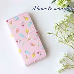 【全機種対応】アイス柄iPhone Android スマホケース