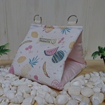 Mサイズ*バードテント*(夏用)*ピンクフルーツ🍍🍎🍌🍒