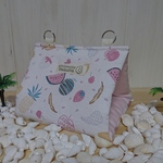 バードテント*(夏用)*Lサイズ*ピンクフルーツ🍍🍎🍌🍒