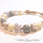 再販＊4༅೫白い砂浜の思い出೫༅ 天然石 パワーストーン ブレスレット