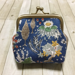 ＊1/5までSALE＊ぷっくりリバティ【ローズオブペルシア】がま口ポーチ M