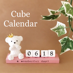 テディベア♡キューブカレンダー