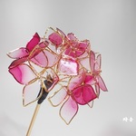 『訳あり』紫陽花（赤）かんざし　　　