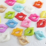 ミックスカラー　リップ唇👄💋　アクリルパーツ・カボション 20個　CB879