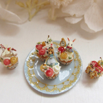alice in wonderland★二色さくらんぼのカップケーキセット★