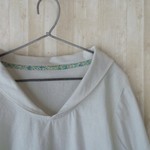 【SALE】 小さなセーラー襟のシャツ　white