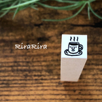 【コーヒー・CAFE】スケジュールはんこ＊10mm角＊ラバースタンプ＊R188