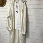 ::sale25％off:::シンプルゆったりガウンカーディガン:: オフ白¥6300➡︎¥4700
