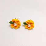 ☆つまみ細工☆小さなお花 黄色