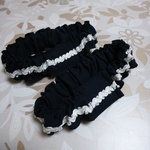 ハンドメイド   ワイドパンツ裾留め