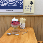 リニューアル再販　スイカかき氷　片耳ピアス