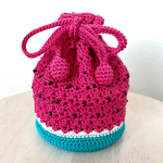 ☆再販×7☆🍉すいかのミニ巾着袋/ピンク🍉