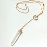 crystal point necklace