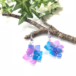 (送料無料)紫陽花しずくのピアス／イヤリング