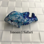 送料無料‼︎  青い海を泳ぐイルカさん♪  バレッタ