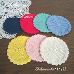 シンプルな丸コースター(✿´³`✿)