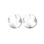 PDT-1444-MR【2個入り】ウェービーディスクペンダント,Wavy Disk Brushed Texture