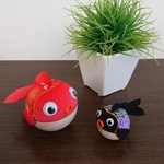 起き上がりこぼし『ころりんペア金魚』