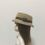 カンカン帽 036×カーキ