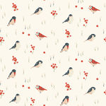 アメリカBirch プリントカットクロス ラブバード 小鳥