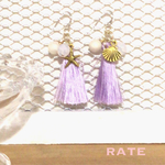 Lavender  tassel Summer ピアス