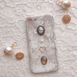  【再販なしiPhone7/8サイズ】全面大理石風♡カメオiPhone case 