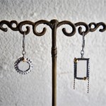 古硝子のピアス♢*〇＋▯