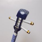 かんざし 「三味線」深縹（こきはなだ）（青海波）