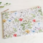 【G様専用ページ】整理上手さんのA4メッシュケース仕切り付き*リバティIrma（S）レッド＆イエロー