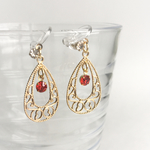 赤いしずく❤️ノンホールピアス