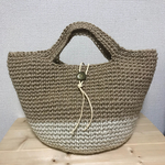 《送料無料》麻ひもバッグ  バイカラー