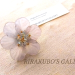 お花の大振りリング