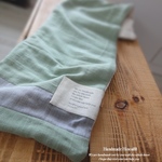 🌳Hinoa88 厚地6重ガーゼ×Wガーゼ Face towel うぐいす