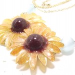 【sunflower】向日葵のネックレス