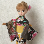 リカちゃん　着物（浴衣）2点セット #N