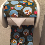 芝犬のトイレットペーパーカバー★カーキ